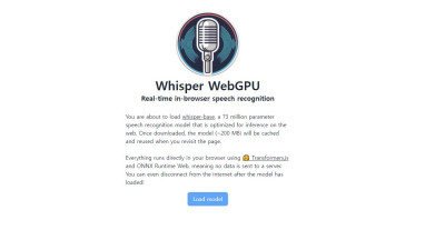 [Whisper WebGPU] 실시간 음성 인식을 위한 Local PC GPU 기반 STT