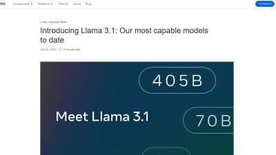 Meta : Llama 3.1 공개  gpt-4o, claude3.5 Sonnet보다 띄어난 Open Source 모델